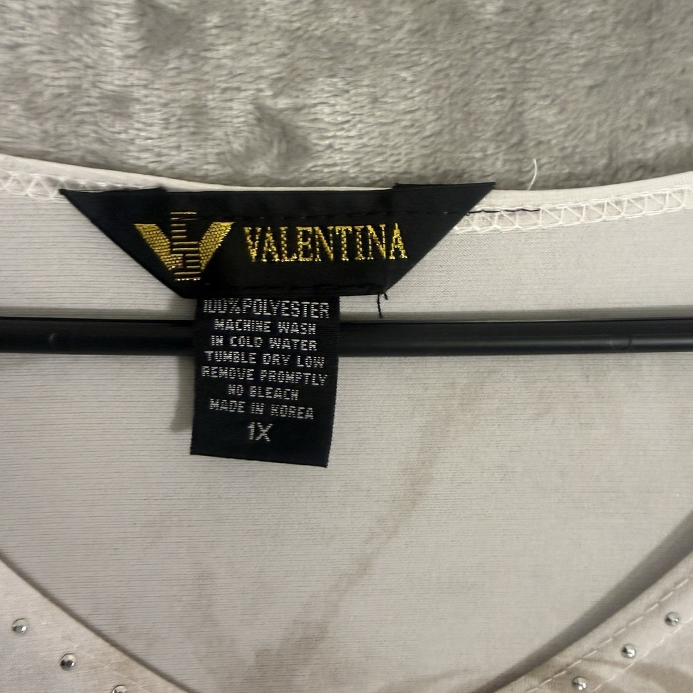 Valentina Signa Artistic Graphic Design 3/4 Sleeve Shirt Women's Size 1X - Picture 3 of 5